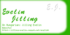 evelin jilling business card